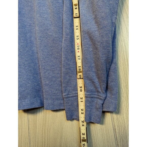 POLO RALPH LAUREN Estate Rib Jumper Blue Quarter 1/4 Zip Mens XL - Picture 6 of 7